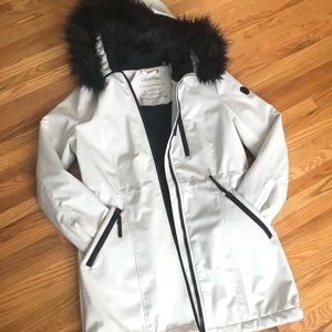 Women’s Calvin Klein White Parka